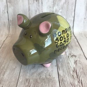 Small Italian Ceramic Piggy Bank